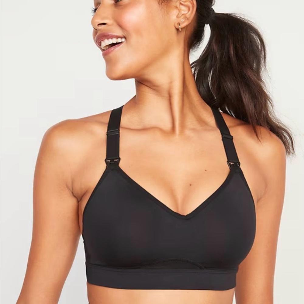 Old Navy Maternity high support Black Sports Bra